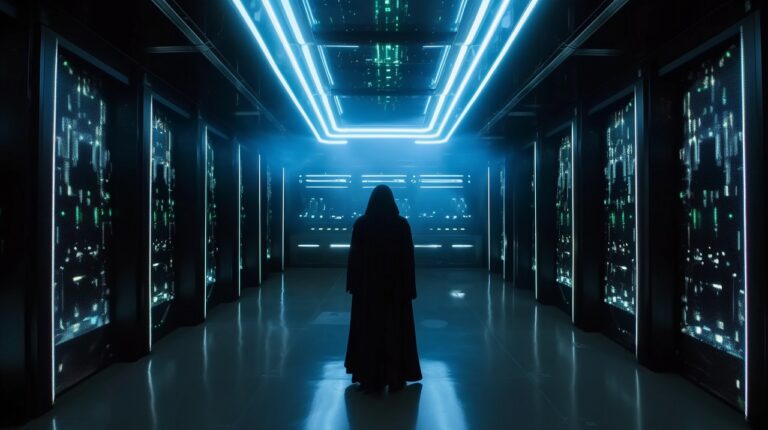 ai generated, data center, servers