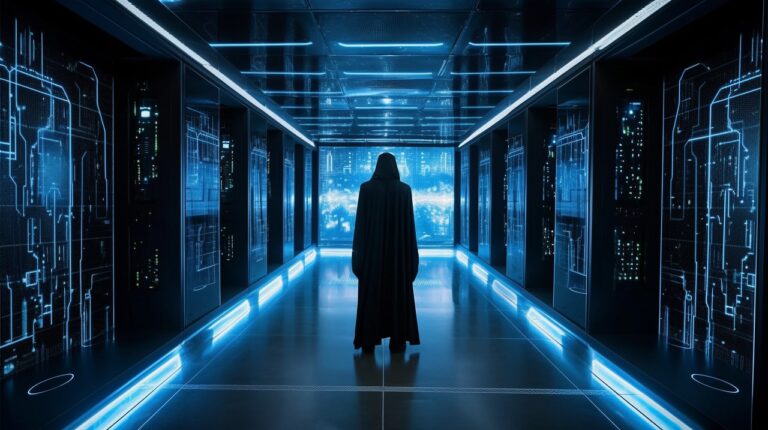 ai generated, data center, servers