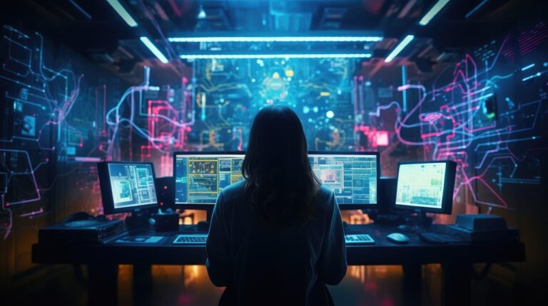 ai generated, woman, hacker