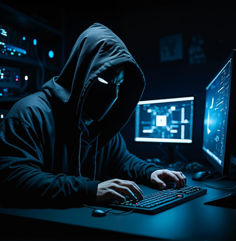ai generated, mask, hacker