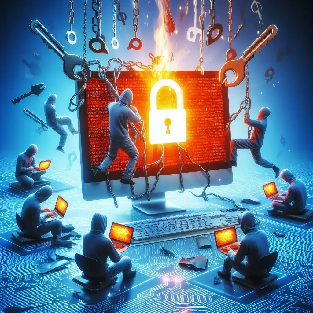 les cybercriminels attaquent un ordinateur