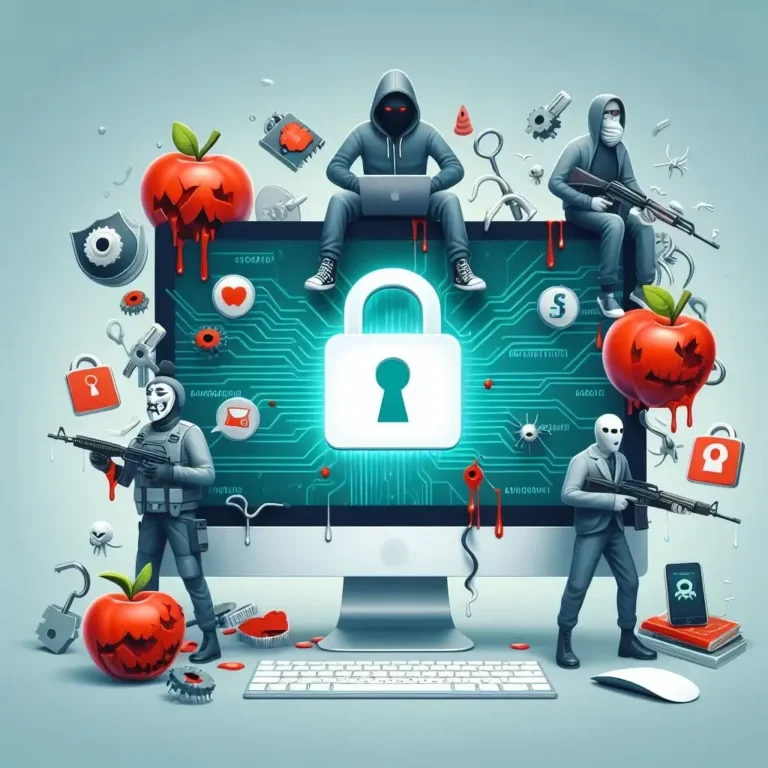 cybercriminals hacking mac computer