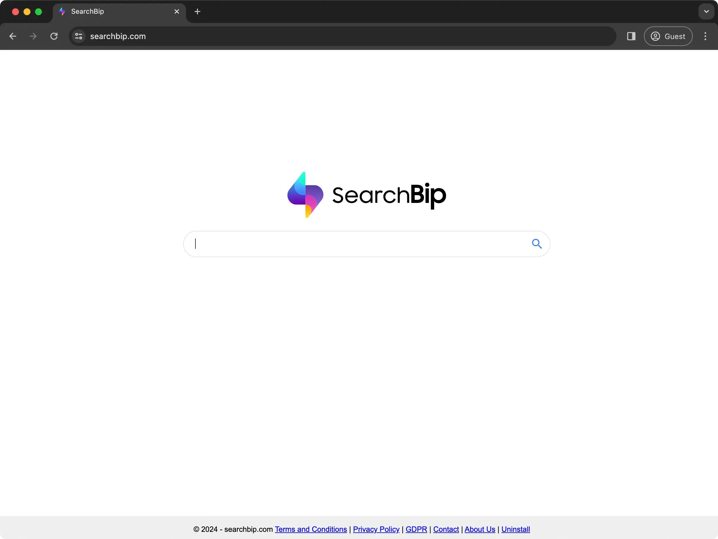 browser redirected to searchbip browser hijacker
