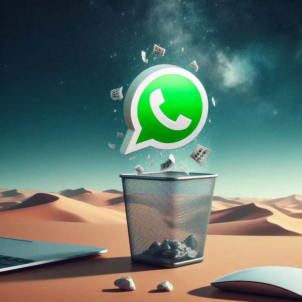 whatsapp logo moved to the trash on mac