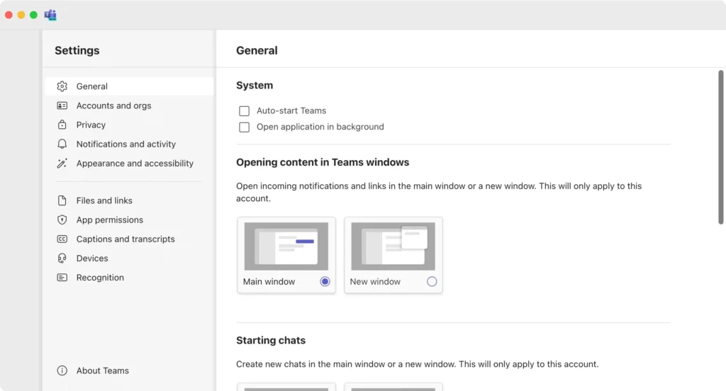 uncheck autostart teams box