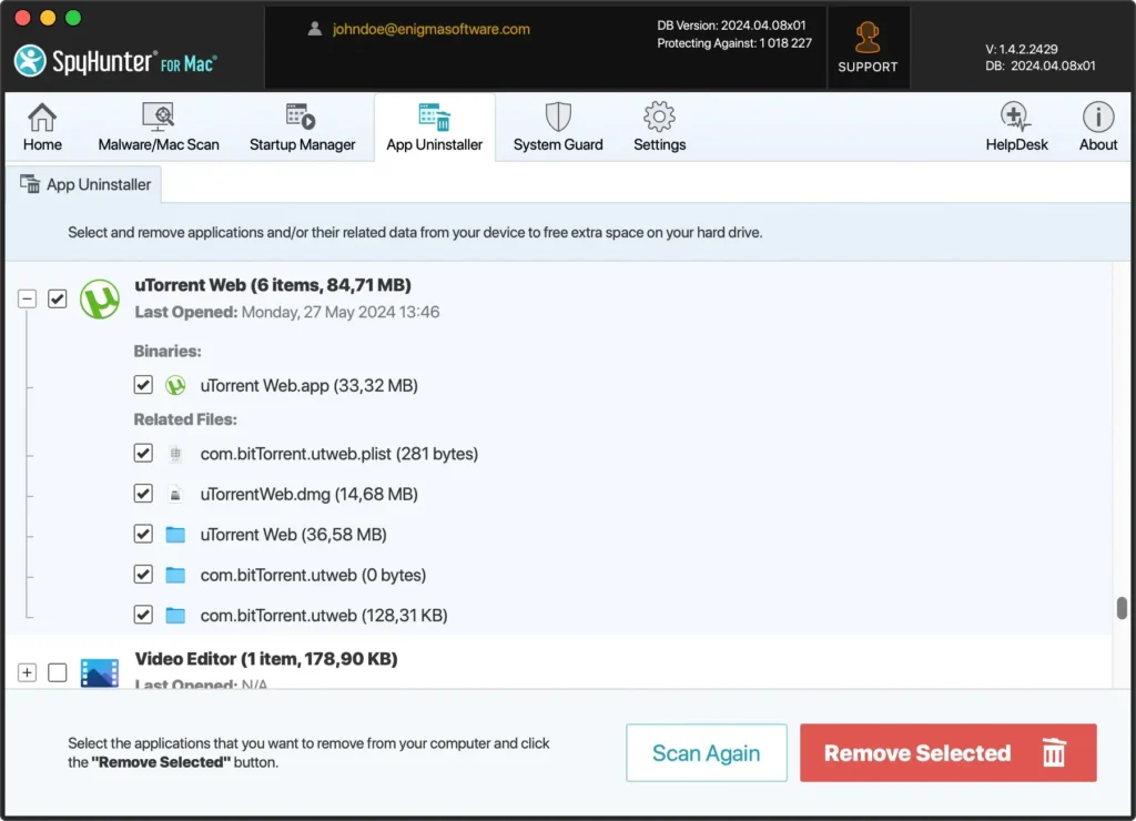 afinstaller utorrent helt med spyhunter