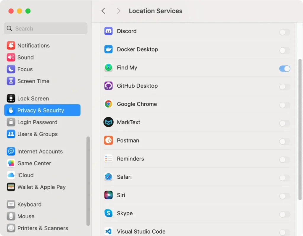 location services in system preferences location services in system preferences