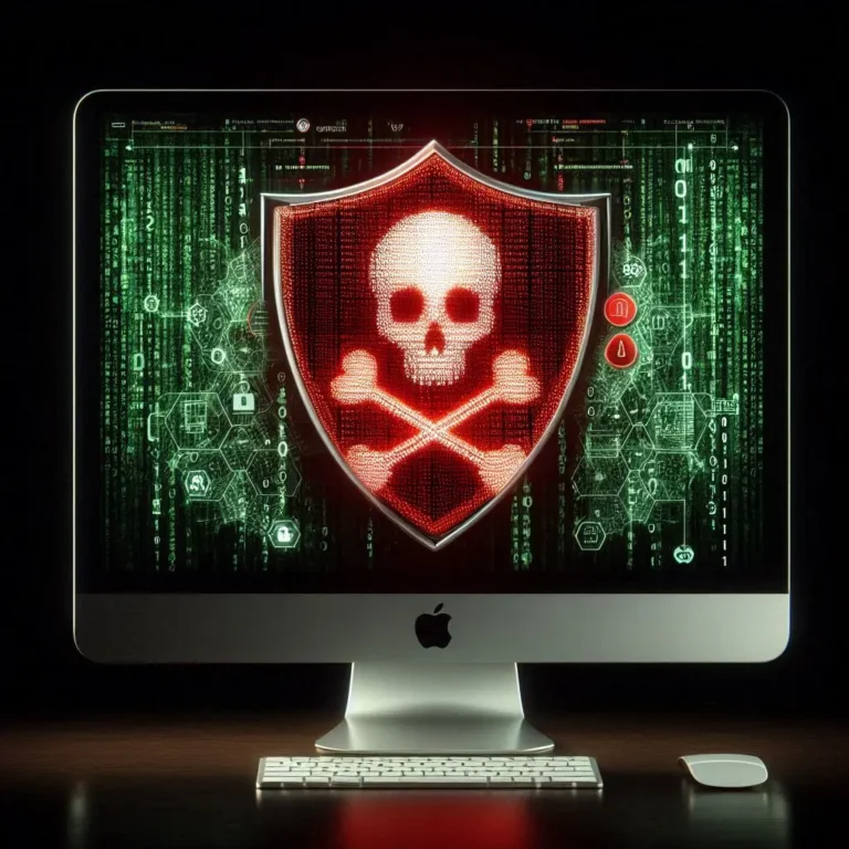 fake virus alert on a computer screen