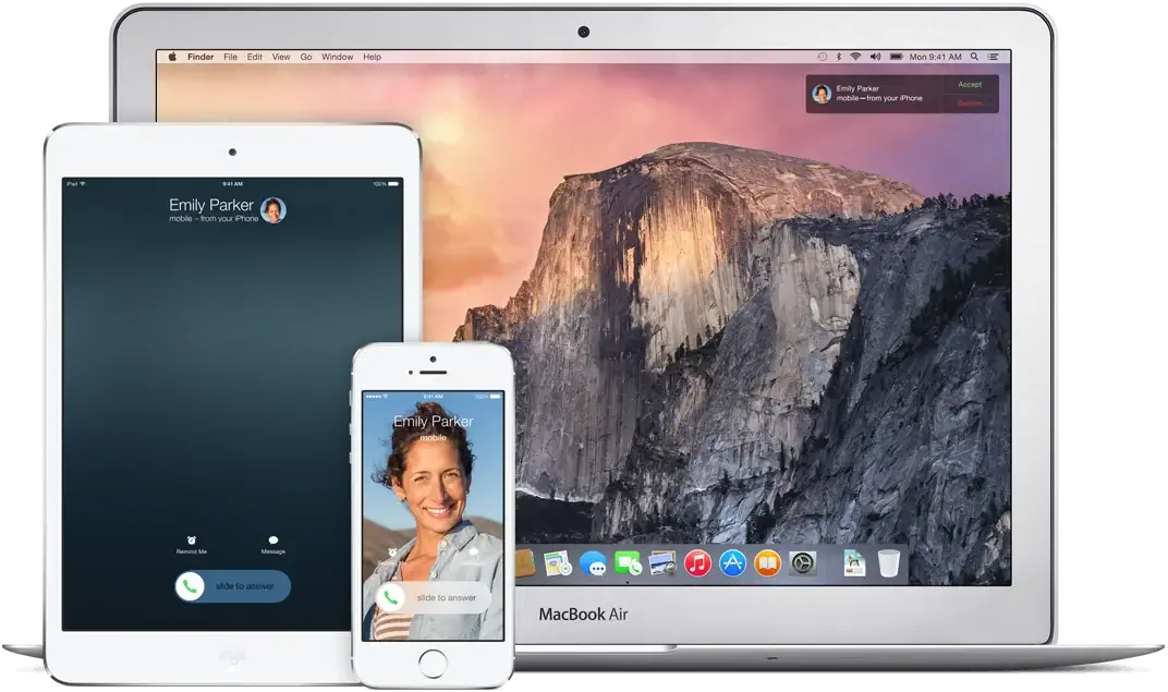 continuity incoming call notification