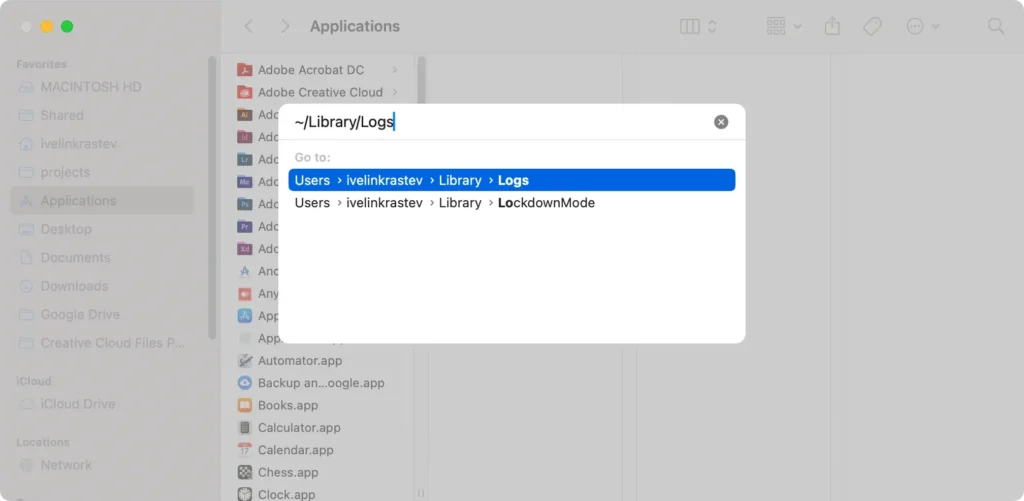 ta bort loggfiler för att frigöra lagringsutrymme på mac