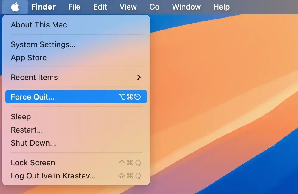 force quit action in apple menu force quit action in apple menu