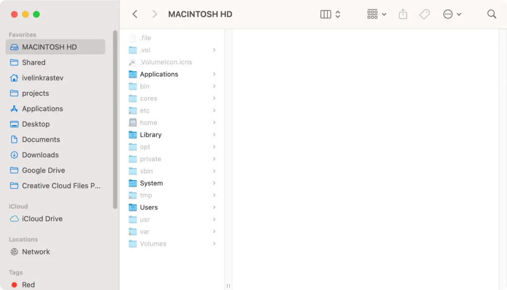 show hidden files and hidden folders using the mac finder