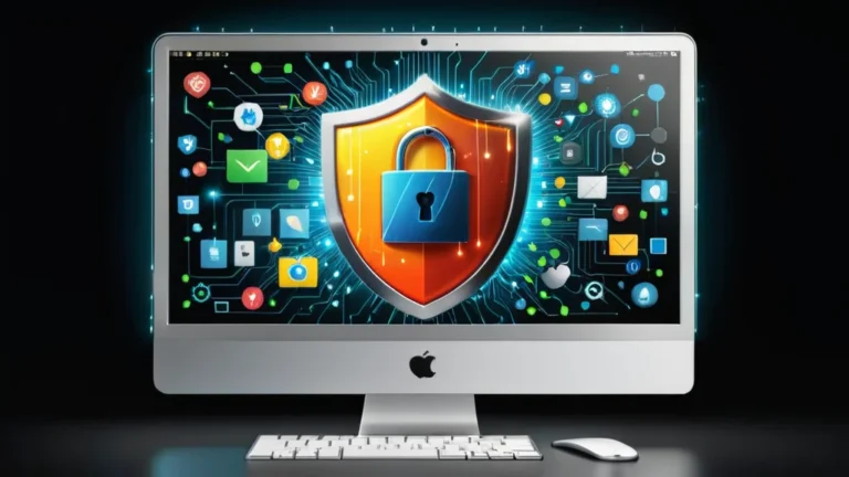 a close up of a computer monitor with a lock on it