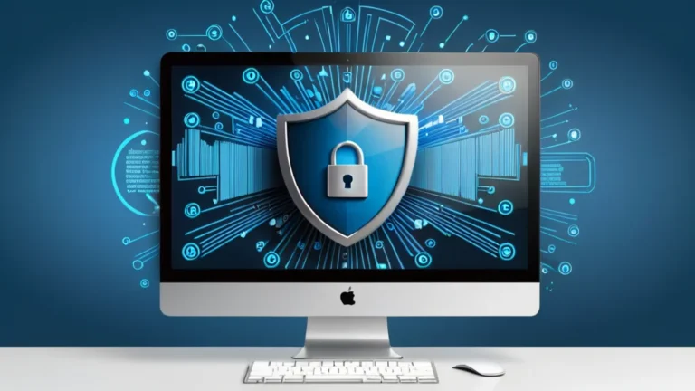 a close up of a computer monitor with a lock on it