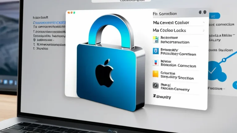 there is a blue padlock on a laptop screen with a computer screen in the background