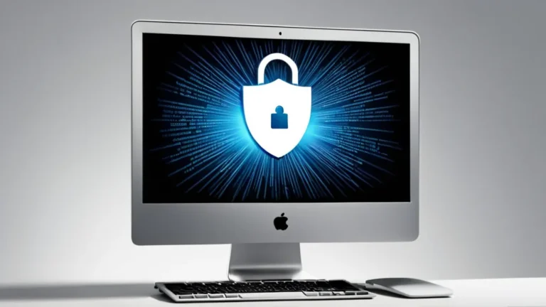 a close up of a computer monitor with a lock on it