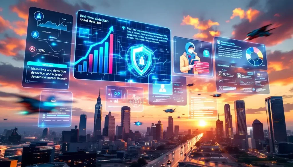 A graphic showcasing the key benefits of network detection and response solutions.