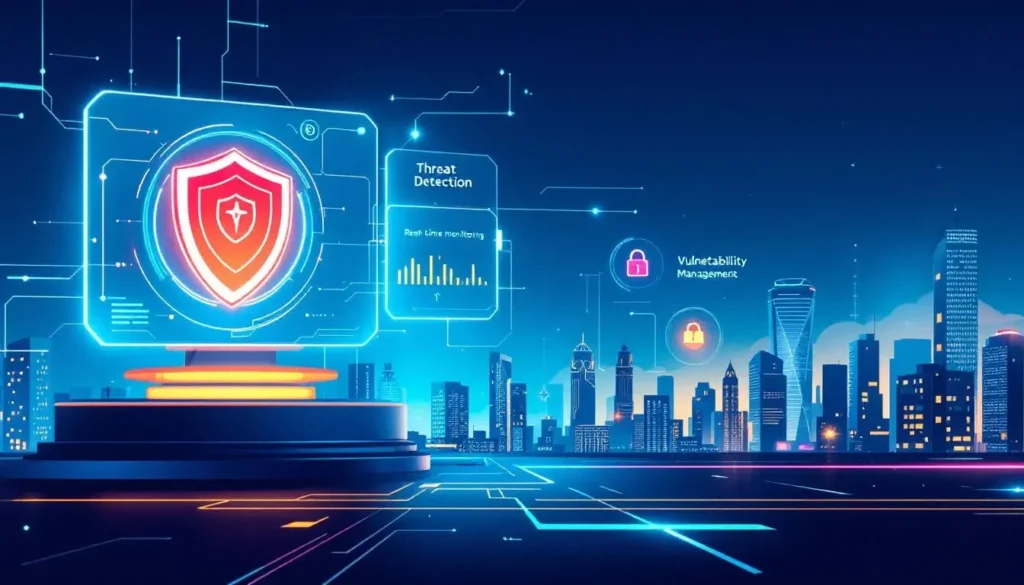 Uma ilustração representando o conceito de plataformas de proteção de endpoint.
