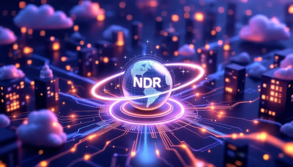 An illustration representing the role of NDR in cloud-based environments.