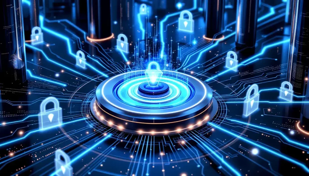Image of nodes in a network, protected by endpoint security solutions