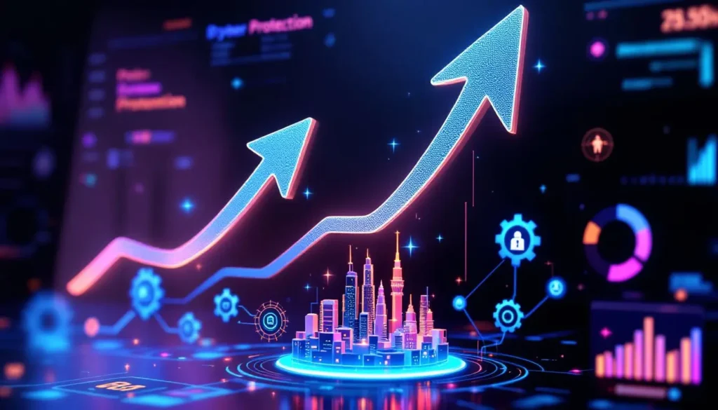 Stylized representation of statistical data