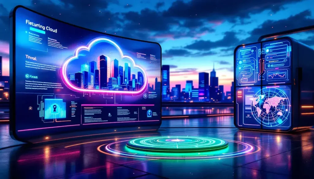 Digitaal dashboard met daaruit voortvloeiende een cloudbeveiligingsapplicatie