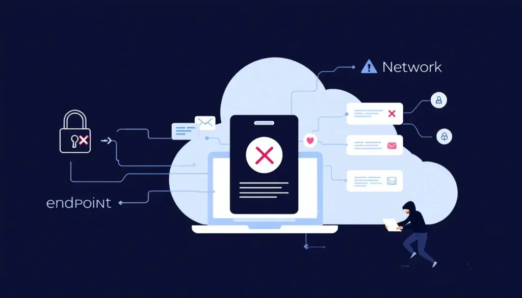 Infogram showing endpoint protection